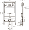 Комплект Унитаз подвесной VitrA Shift 7742B003-0075 белый глянцевый + Крышка DIWO Шифт 0405 с микролифтом + Инсталляция Ewrika ProLT 0026-2020 + Кнопка 0040 хром матовый