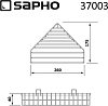 Мыльница угловая Sapho Chrom Line 37003, хром