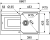 Кухонная мойка 86 см Franke Urban UBG 611-86 3,5" 114.0595.373, ваниль