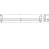 Полотенцедержатель Axor Universal Rectangular 42683310 золото