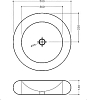 Раковина 47 см Jaquar Fusion FSS-WHT-29901