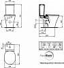 Унитаз-компакт Ideal Standard Connect Air AquaBlade® E009701 с бачком E073401 подвод снизу бачка безободковый