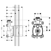 Скрытая часть для душа Hansgrohe Axor ShowerCollection 10650180