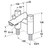 Смеситель для ванны с душем Gustavsberg Skandic 41225023