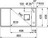 Кухонная мойка 86 см Franke FSG 211 135.0556.704, серая медь