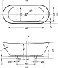 Ванна из искусственного камня Kolpa San Atys Duo FS 174x70