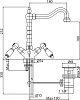 Смеситель Cezares Diamond DIAMOND-LS2-01-Sw-N для раковины