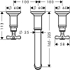 Смеситель для раковины Axor Montreux 16532330, чёрный хром