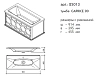 Тумба под раковину Caprigo Caprice 25013 B-131 белый