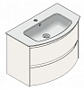 Тумба под раковину Berloni Bagno Way Round WARBS2CKD4C 111 белый