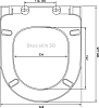 Комплект Унитаз подвесной STWORKI Молде 7551N003-7700 безободковый + Крышка 801-003-019 с микролифтом + Инсталляция + Кнопка 230822 хром глянцевый