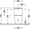 Унитаз-компакт напольный Duravit D-Neo 2002090000 с бачком 0944100005