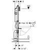 Инсталляция Geberit 111.362.00.5, с безободковым унитазом Duravit Me by Starck 45300900A1, сиденье микролифт клавиша хром, комплект