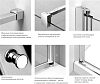 Душевой уголок Radaway EOS KDD-B 80x90 прозрачное стекло