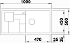 Кухонная мойка Blanco Sity XL 6 S 525056 антрацит-апельсин