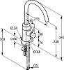 Смеситель Kludi E-GO 422000575 для кухонной мойки