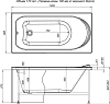 Акриловая ванна Aquanet Nord 140х70 00170193