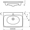 Раковина 60 см Ravak Balance 600 XJX01260000