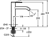 Смеситель Jacob Delafon Grands Boulevards E77959-4AND-2MB для раковины, латунь