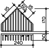 Полка Keuco Universal 24904 хром