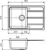 Кухонная мойка Aquaton Аманда 51 1A712832AD280, коричневый