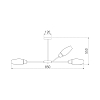 Подвесная люстра Eurosvet Thalia 60140/9 золото