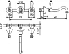 Смеситель для раковины Cezares FIRST-BLS1-03/24-M, золото