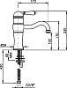 Смеситель Nicolazzi Classica Lusso 3471 GB 75 для раковины