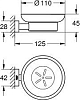 Мыльница Grohe Essentials Cube 40754001