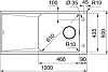 Кухонная мойка 100 см Franke FX FXG 611-100 114.0512.362, серый камень