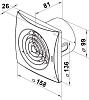Вытяжной вентилятор Vents 100 Квайт алюминиевый лак