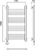 Полотенцесушитель электрический Aquanerzh Прямая 00-12A10050_L