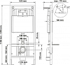 Комплект инсталляция с подвесным унитазом Berges Wasserhaus Novum 042448 с сиденьем микролифт и клавишей смыва хром глянец