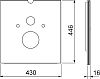 Декоративная панель Tece TECElux 9650102 для крышек-биде Villeroy & Boch ViClean