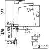 Смеситель для раковины Nobili Nobi NB84128/2CR хром