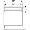 Тумба с раковиной 60 см Geberit Renova Plan 869560000-122260000 белый