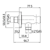 Шланговое подключение  Bossini CB3000.073 черный