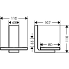 Мыльница Axor Universal Accessories 42605820 серый