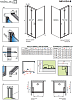 Дверь для душевого уголка 80 см Radaway Nes KDJ-B door 80 L 10025080-01-01L стекло прозрачное