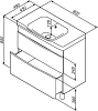 Тумба под раковину Am.Pm Like M80FSX0802VF