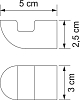 Крючок WasserKRAFT Kammel K-8323, хром