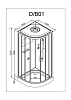 Душевая кабина Deto D D01SLED