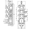 Скрытая часть для термостатического смесителя Gessi 43105#031, черный