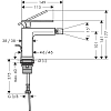 Смеситель для биде Hansgrohe Tecturis E 73200700 белый