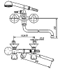 Смеситель для ванны с душем Mofem Spektrum 145-0018-03 хром
