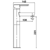 Смеситель для раковины Laparet Legna N3014402LPT хром