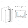 Душевой уголок RGW Passage 41083288-014 стекло прозрачное, профиль черный