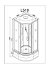 Душевая кабина Deto L L510