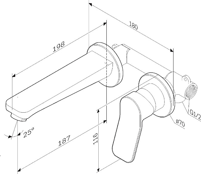 Смеситель для раковины Am.Pm X-Joy F85A72600, хром