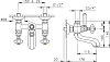 Смеситель для ванны Nicolazzi Tiede 1900CR45